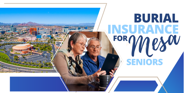 Burial Insurance for Mesa Seniors: An image showcasing an overseeing city of Mesa, representing stability and protection.