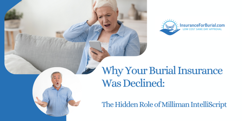Seniors looking shocked and confused after a burial insurance declined