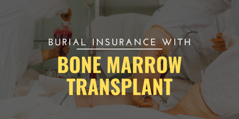 A visual representation illustrating the concept of burial insurance tailored for individuals who have undergone a bone marrow transplant.